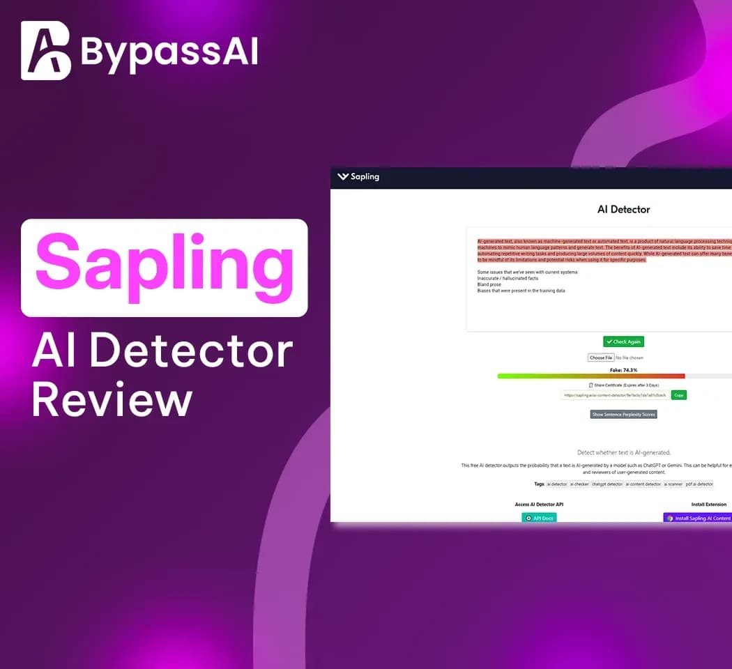 Sapling AI Detector Review 2025